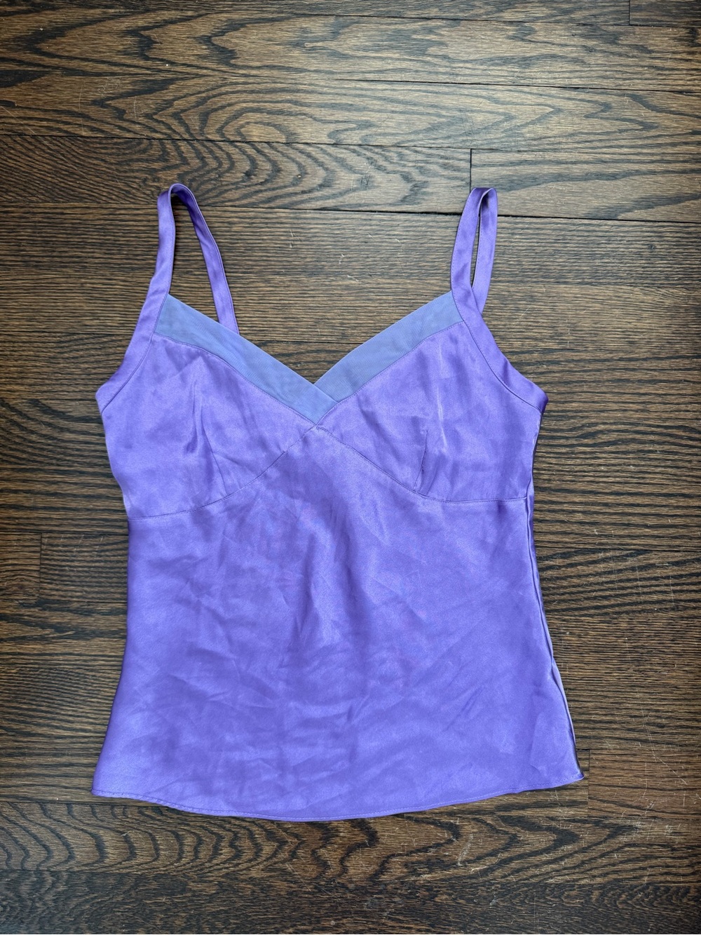 George Purple V-Neck Lingerie Tank Top